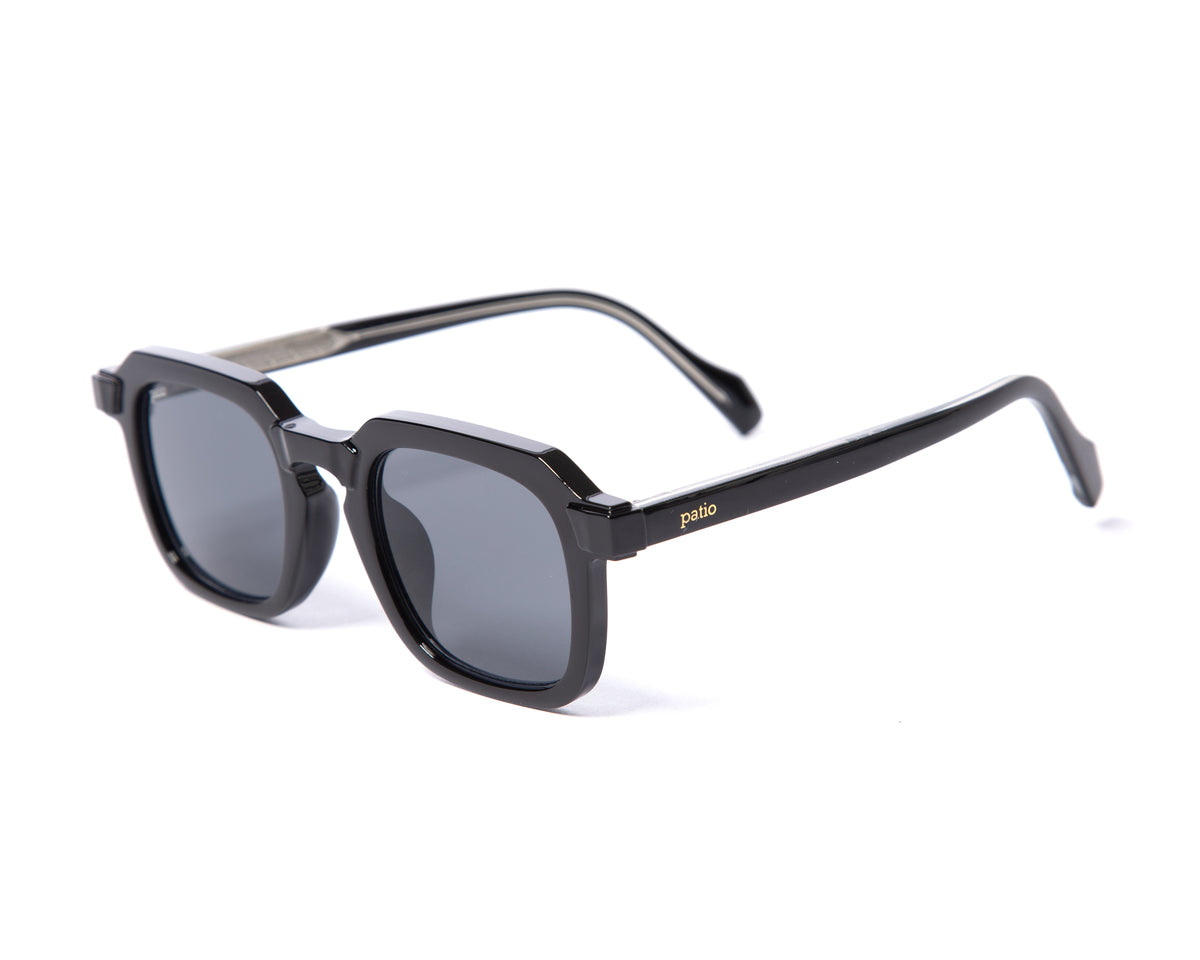 Black x Black — three quarter view from above