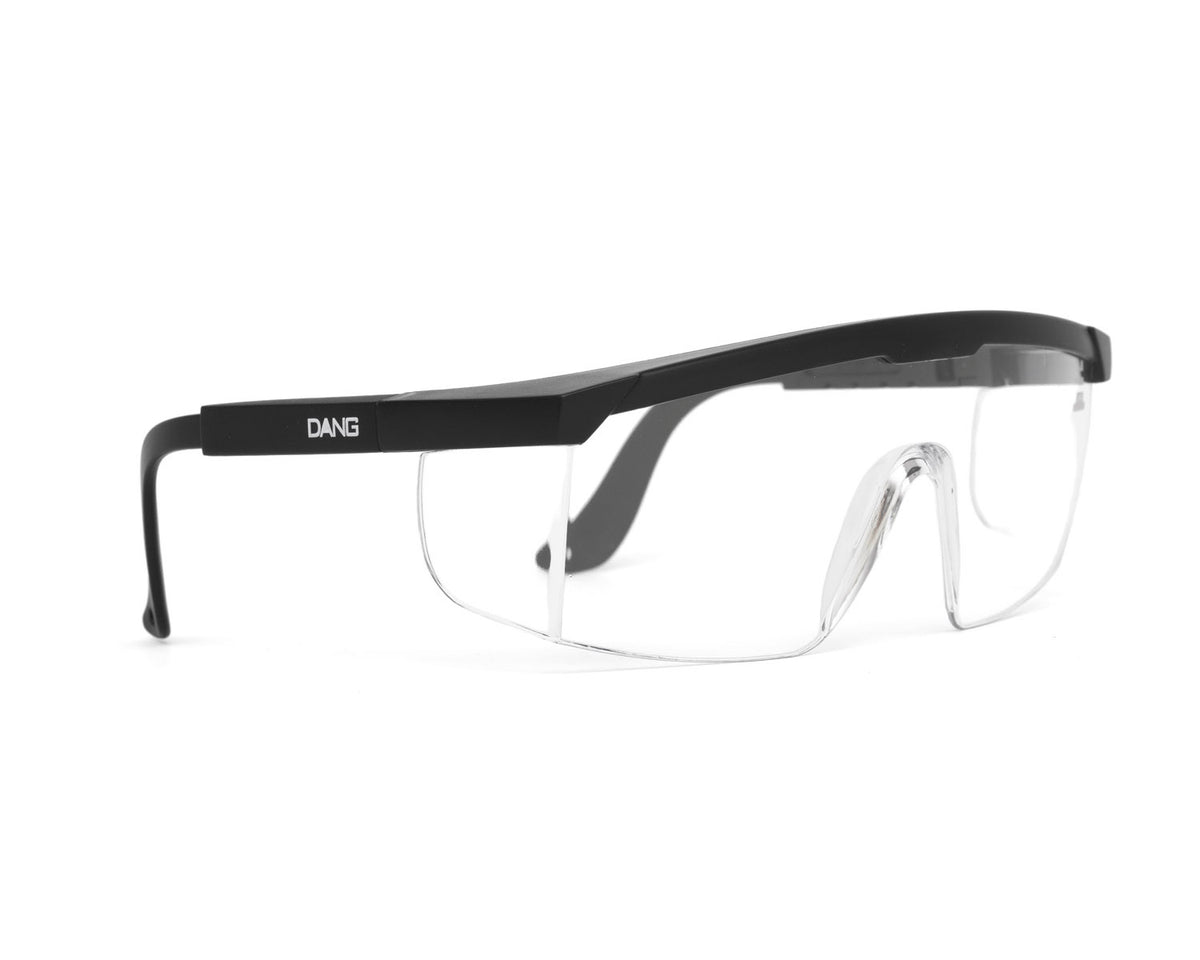 Black x Clear — three quarter view