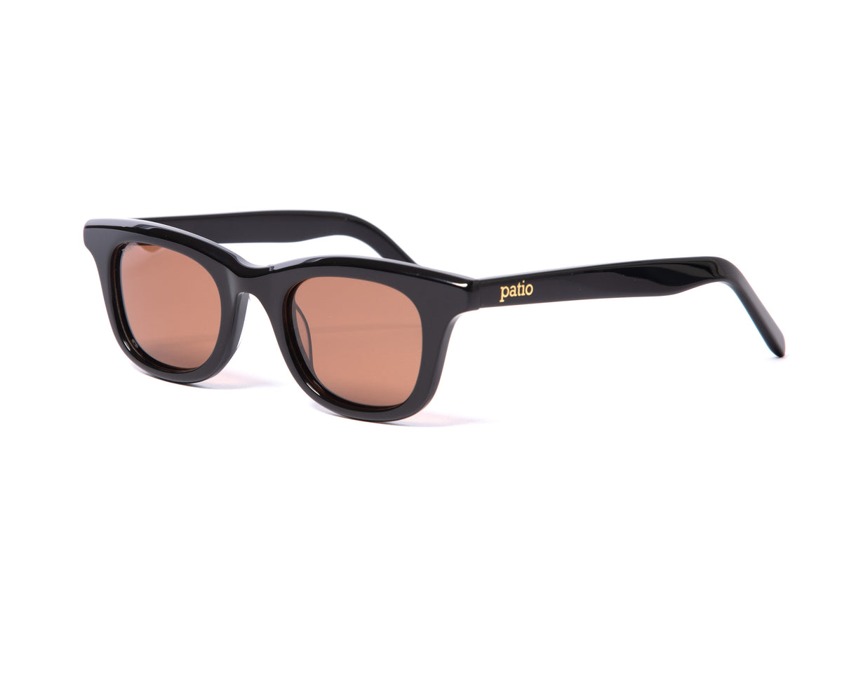 Black x Amber — three quarter view
