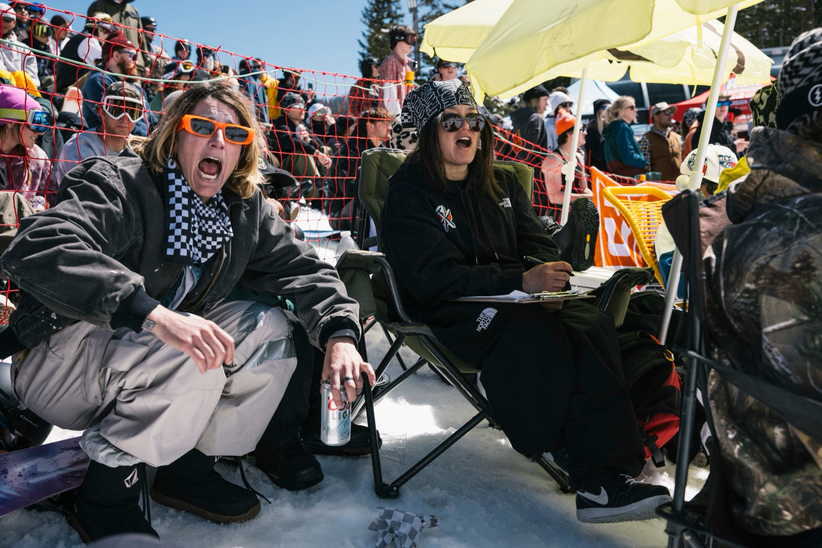 Fans in Dang Shades at the comp